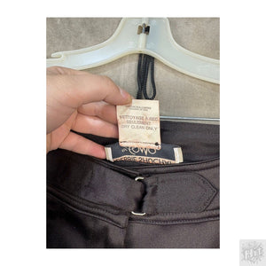 Debbie Shuchat for COMO Women's Dress Pants Black Brown Size M Excellent Polyest 3