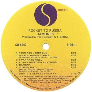 Ramones Rocket To Russia Vinyl LP Record Used Punk Rock 1977 2