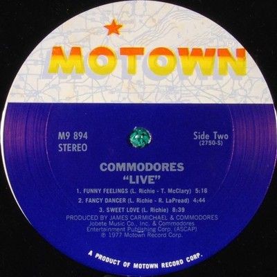 Commodores Live Vinyl LP Record Used
