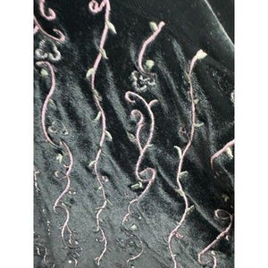 Disney Blouse Embroidered Crushed Velvet Mickey Mouse Pre-Owned Excellent 1