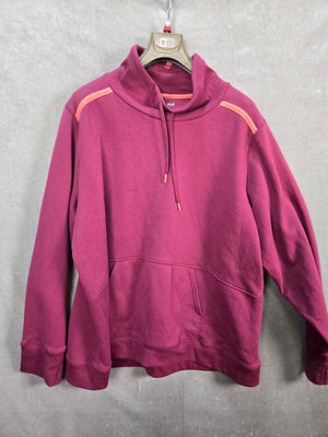 Tek Gear Mens Burgundy Ultrasoft Fleece Mock Neck Pullover 3X 1