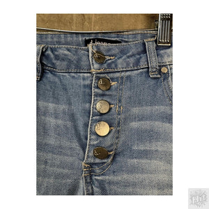d.jeans Women Jeans Light Wash Straight Fit Size 8 Pre-Owned Button Fly 3
