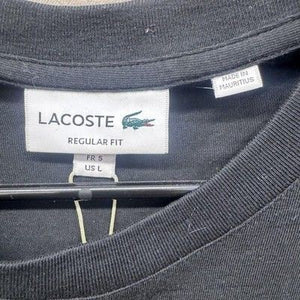 Lacoste Shirt Mens Large Black Green Croc Logo Graphic Tee Regular Fit Cotton 2