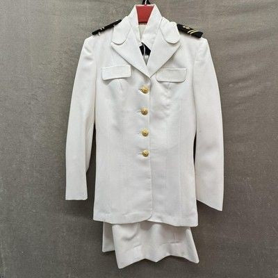 Service Dress White Midshipman 2/class uniform, US Naval Academy. 14N, 34B, 32S