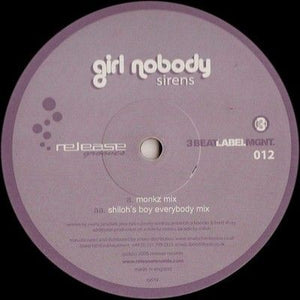 Girl Nobody Sirens 12 Inch Vinyl Record Used 1