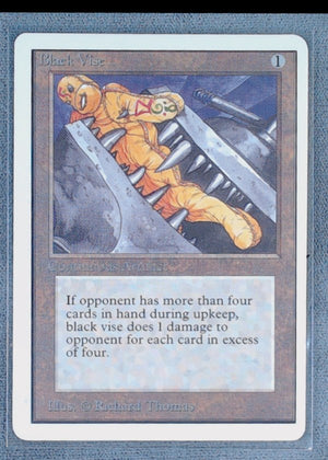 1993 Magic The Gathering Unlimited Edition Black Vise #234 Uncommon 1