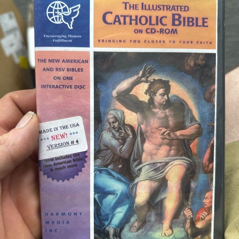 Illustrated Catholic Bible Cd-Rom Rsv Very Good Condition