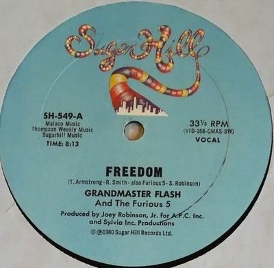 Grandmaster Flash And The Furious 5 Freedom 12" Vinyl Record