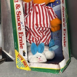 Vintage 1996 TYCO SESAME STREET Sleep And Snore ERNIE 37207 *NEW, SEE PICS* 2