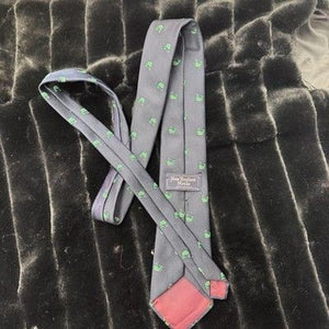New England House Tie Mens Preppy Whale Novelty Made USA 90s Vintage Necktie 1