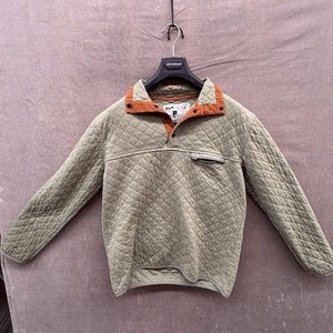 Rock Monkey Outfitters Pullover Mens Medium Green Quilted Cotton Pre-Owned Good 1