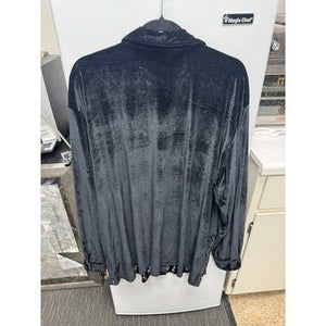 Disney Blouse Embroidered Crushed Velvet Mickey Mouse Pre-Owned Excellent 4