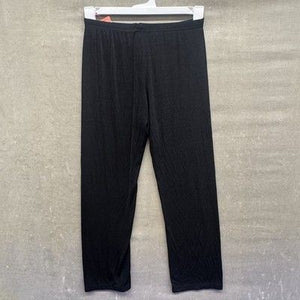 Black Nylon Spandex Leggings Womens Small Pre-Owned Excellent Stretch Yoga Pants 4