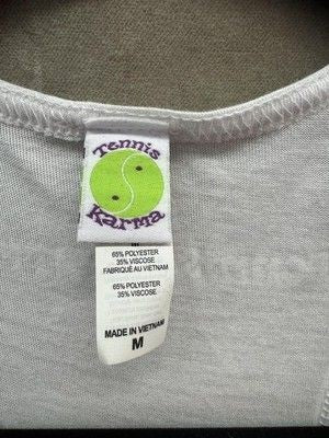 Tennis Karma Tank Top Womens Medium Athletic Sleeveless New with Tags 1