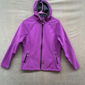 Natural Reflections Jacket Womens Medium Softshell Hooded Fleece Lined Purple 1