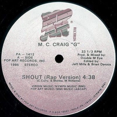 M. C. Craig "G" Shout 12" Vinyl Record