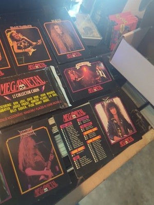 1991 Mega Metal Collectors Cards Iron Maiden Bon Jovi Open Box 1 Sealed Pack 11 5