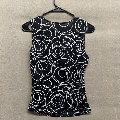 Womens Vanity Geometric Sleeveless Tank Top Medium Pre-Owned Excellent Condition