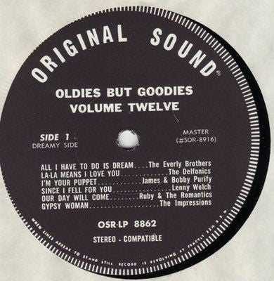 Various Oldies But Goodies Vol 12 Vinyl LP Record Used