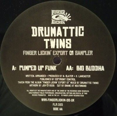 Drumattic Twins Pumped Up Funk Big Buddha Vinyl Record Used