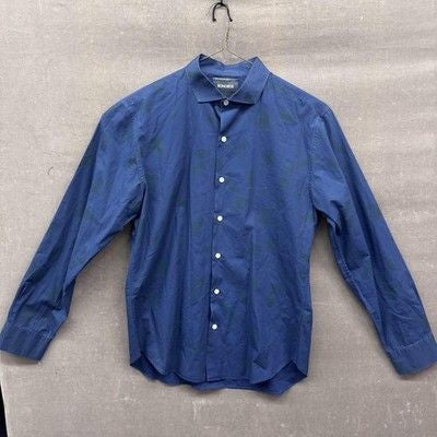 Bonobos Shirt Mens Medium Blue Slim Fit Button Up Long Sleeve 100% Cotton Casual