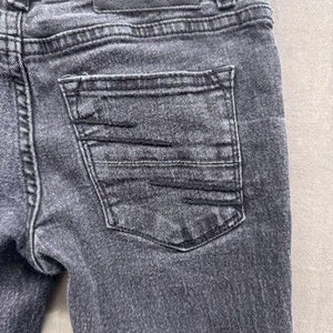 Steves Jeans Womens 8 Black Distressed Skinny Stretch Denim Pre-Owned Pockets 1