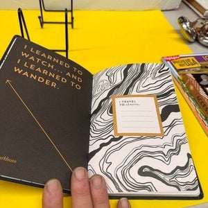 Compendium Everywhere You Go Guided Travel Journal Black Hardcover Notebook 3