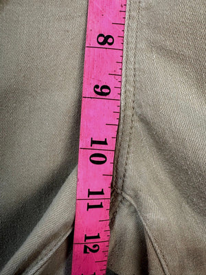 Chico's Women's Beige Cotton Blend Ankle Pants Size 2 Good Condition Relaxed Fit 4
