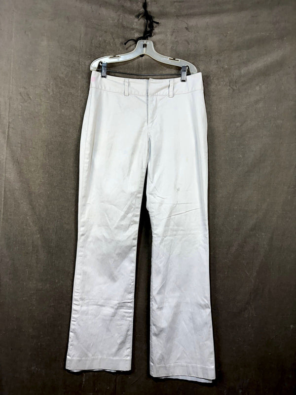 Banana Republic Martin Stretch White Pants Size 4 Tall Good Condition