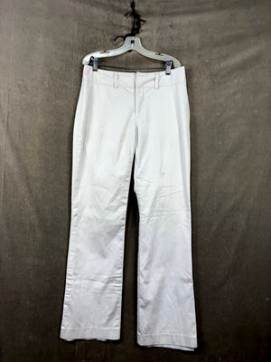 White Banana Republic Martin Stretch Pants, Size 4L 1