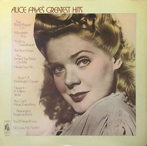 Alice Faye Greatest Hits Vinyl LP Record Used 2