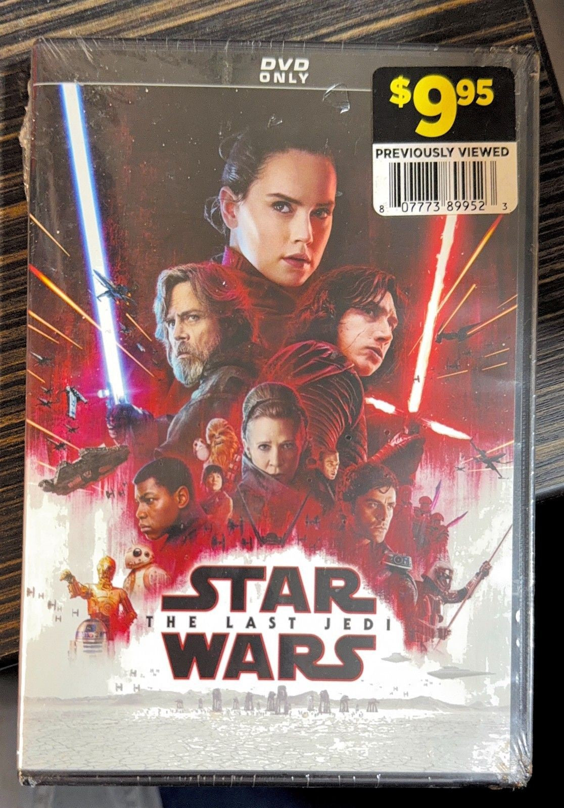Star Wars The Last Jedi DVD Brand New Sealed