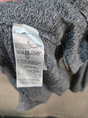 Old Navy Women's Gray Marled Knit Crew Neck Pullover Sweater Size M 3
