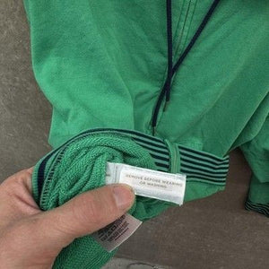 Lou & Grey Hoodie Womens Large Green Navy Zip Up Cotton Blend Pre-Owned Good 2