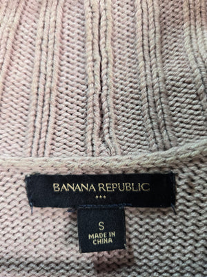 Banana Republic Women's Light Pink Shawl Collar Wrap Cardigan Sweater S 2