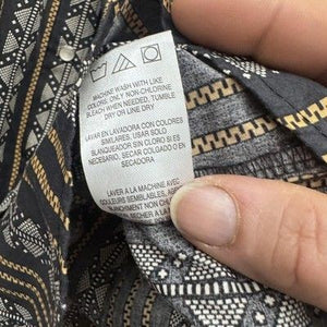 Wrangler Shirt Mens XL Western Pearl Snap Aztec Stripe Long Sleeve Rodeo 2