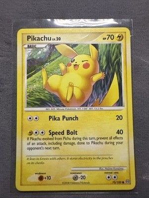 Pikachu 70/100 Stormfront Common Pokemon 1
