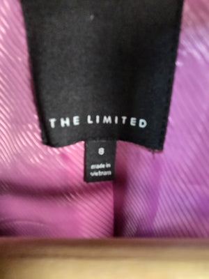 The Limited Women's Purple Corduroy Lined Blazer Jacket Size 8 2