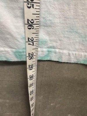 Peanuts Snoopy Shirt Mens Large Green Tie Dye Long Sleeve Checkerboard Graphic 3