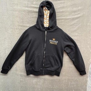 Monarch Proud Hoodie Mens Medium Black Full Zip Graphic Lined Hood Butterfly Pre 2