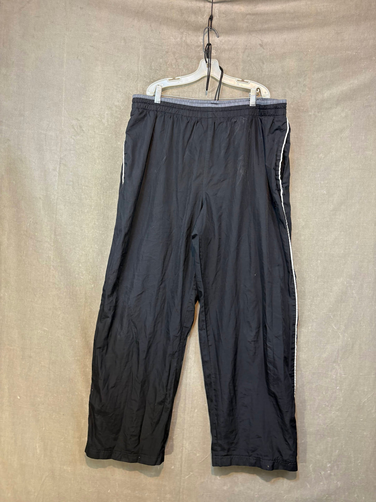 G JUDIN Men Pants Black XL 40-42 Microfiber Sweatpants Relaxed Fit Straight Leg