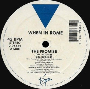 When In Rome The Promise 12" Vinyl Record 1