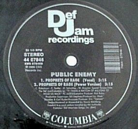 Public Enemy Don't Believe The Hype / Prophets Of Rage 12" Vinyl Record 2