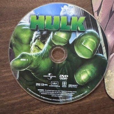 Universal Studios The Hulk DVD 2003 Widescreen PG-13 Very Good Condition