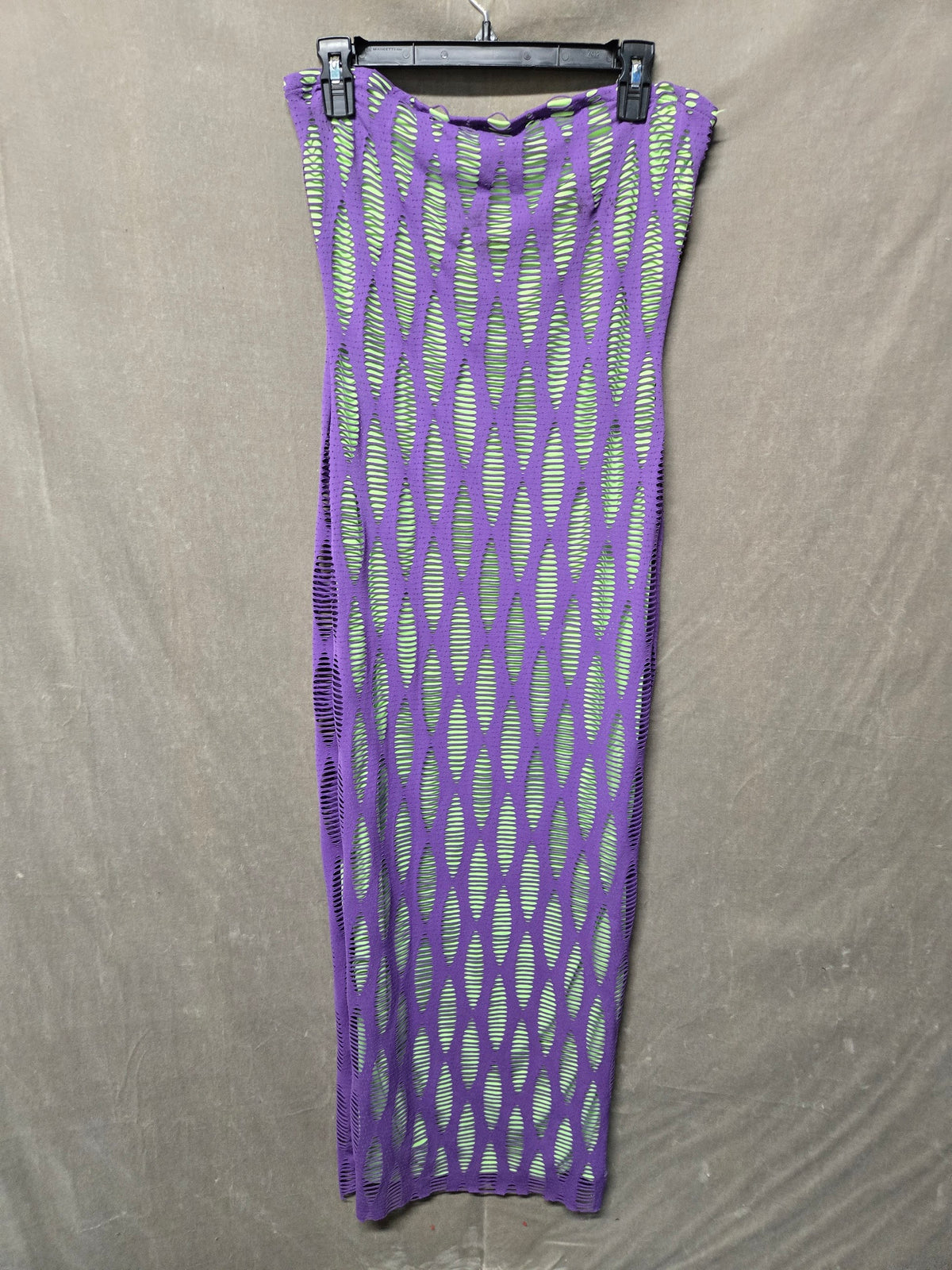 Fashion Nova Women's Purple Green Cutout Mesh Bodycon Dress Size S