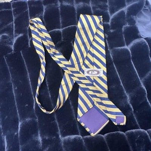 Bert Pulitzer Tie Mens Silk Striped Classic Necktie Made USA 60in 2