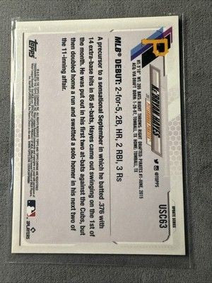 2021 Topps Chrome Purple Refractor Ke'Bryan Hayes #191 RC Pittsburgh Pirates 1