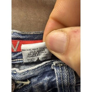 Vokal Jeans Mens 36x31 Blue Baggy Skater Patchwork Wide Leg Denim Pre-Owned Exce 3