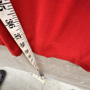 LOFT Dress Womens Small Red Collared Button Front Belted Short Sleeve Pre-Owned 3