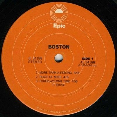 Boston Boston Vinyl LP Record